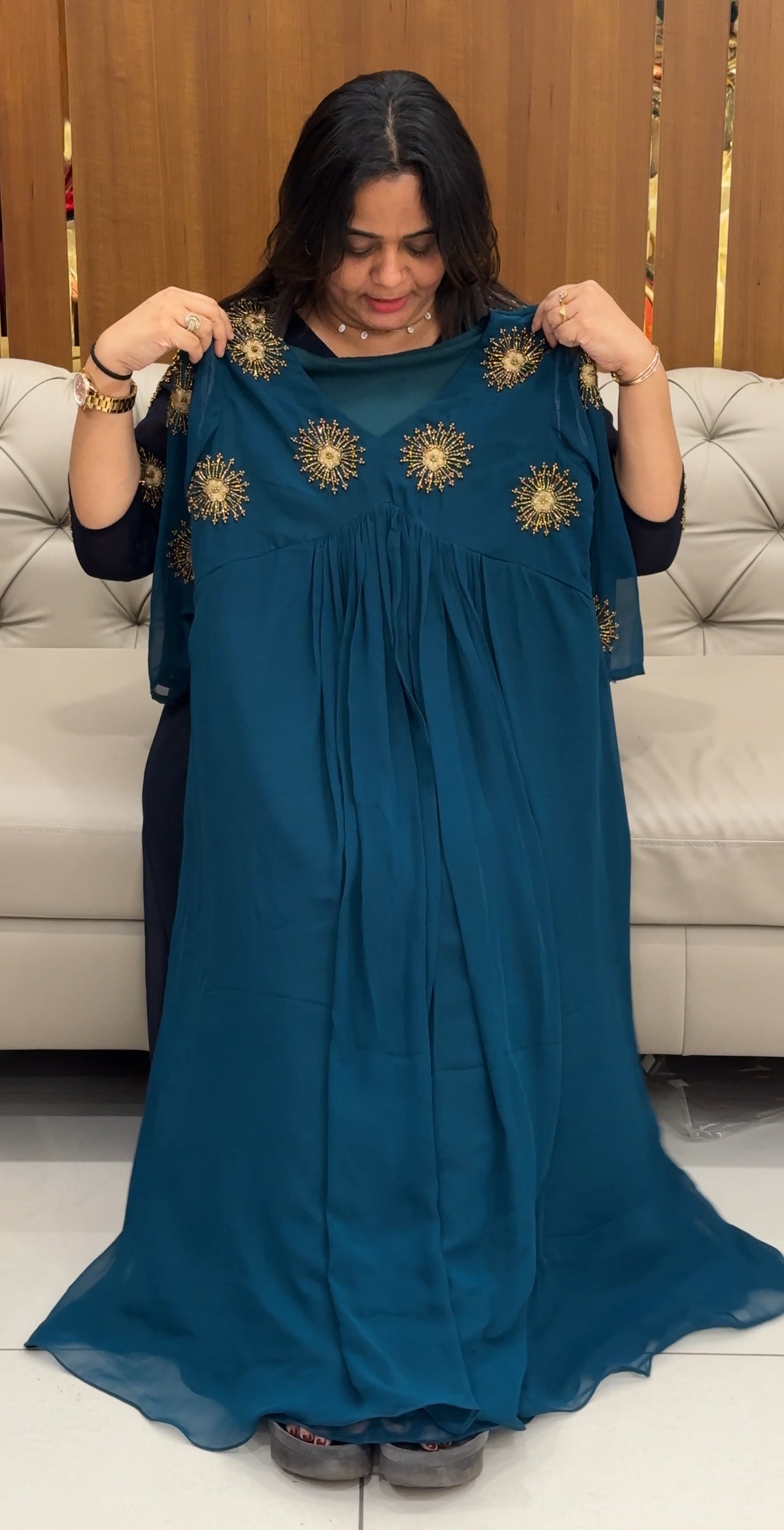 IHA'S IN-HOUSE HAND WORKED ALINE TOPS - IHA 28291