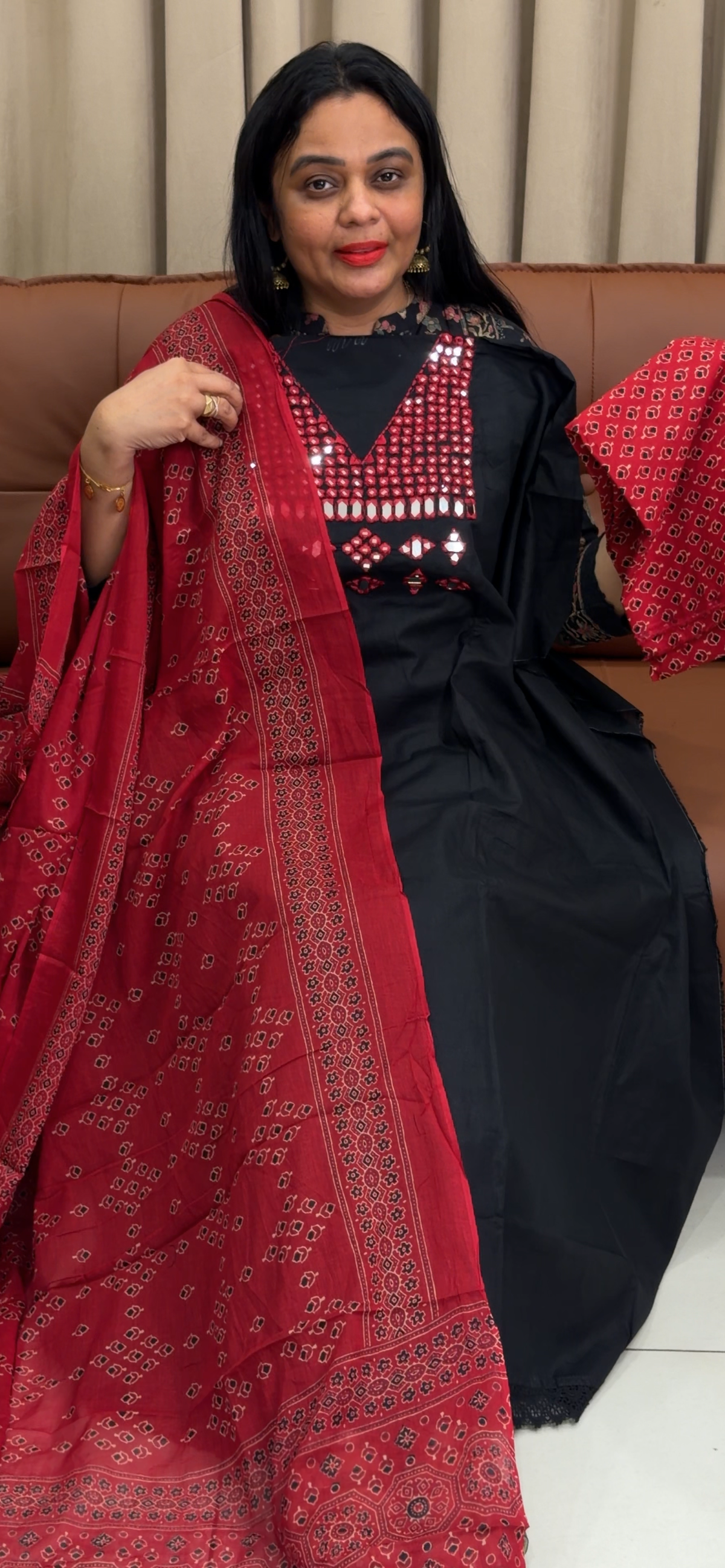 COTTON UNSTITCHED SALWAR SUITS - IHA 35766