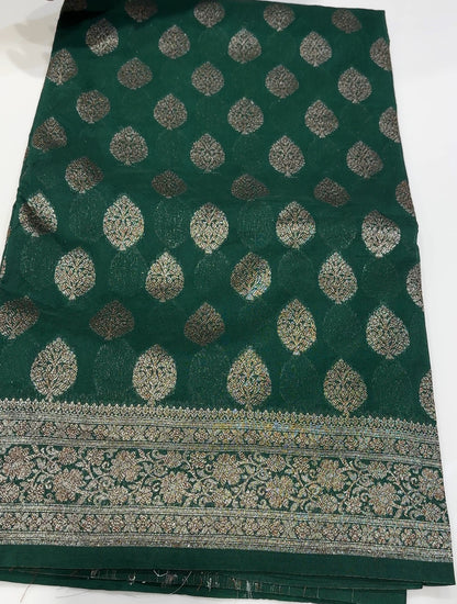 SEMI BANARASI SAREES - IHA 17584