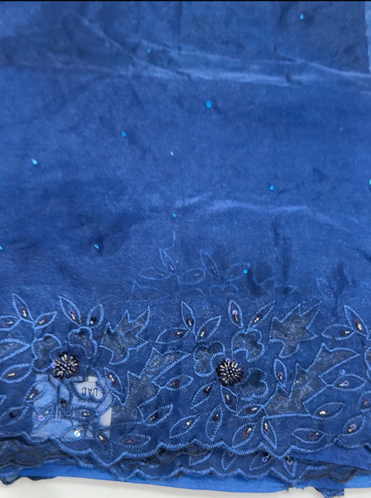 NYLON ORGANZA SAREES - IHA 27377