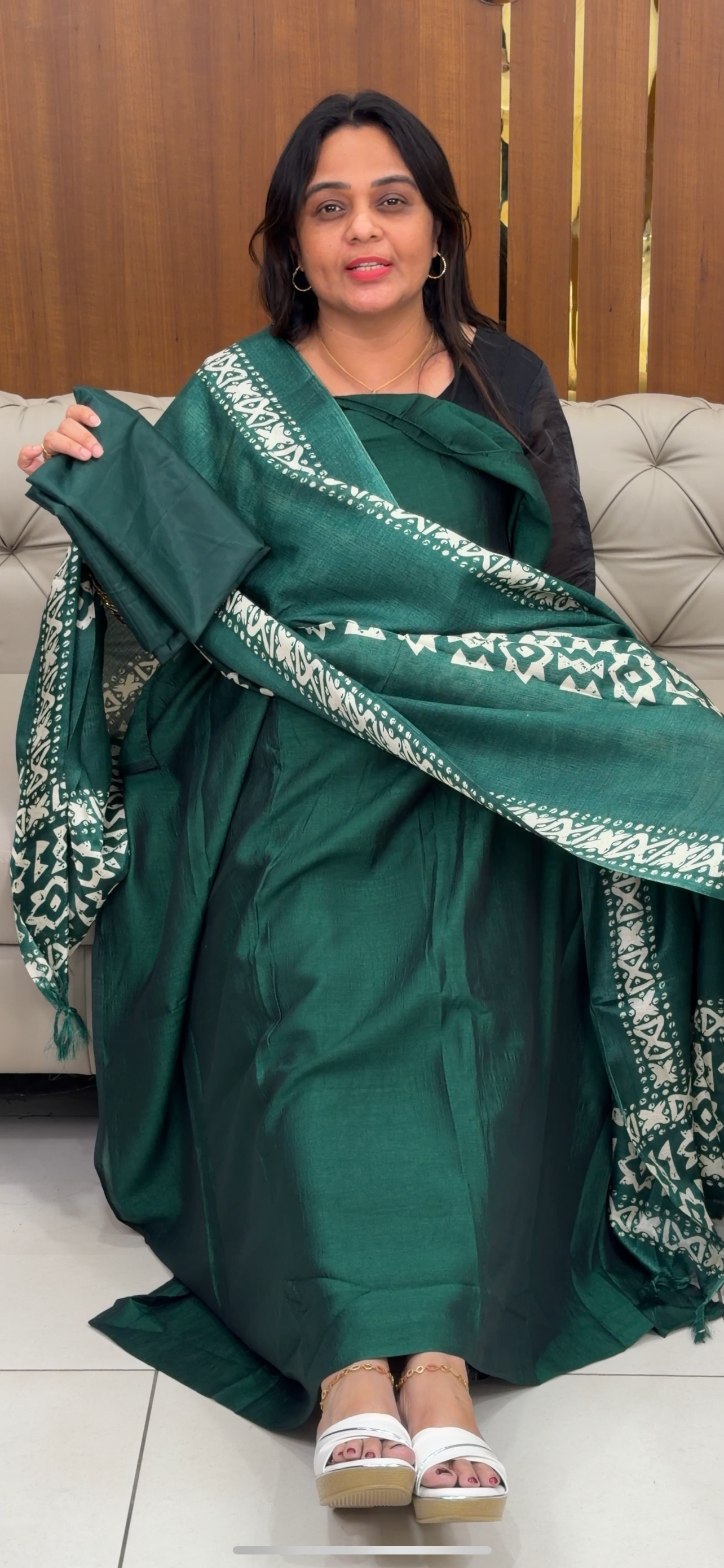 SAMI RAW SILK UNSTITCHED SALWAR SUITS - IHA 29089