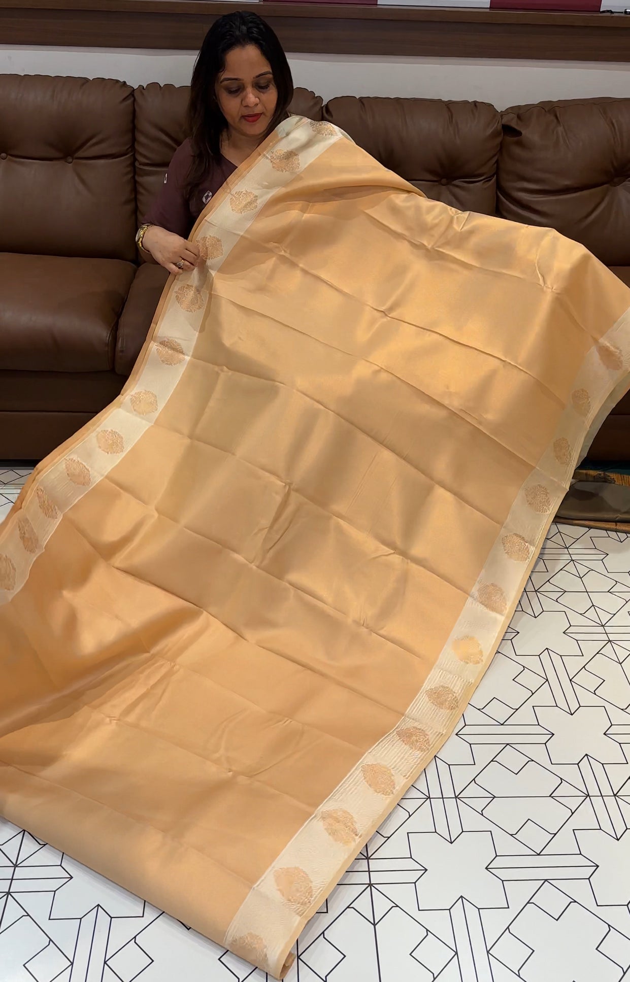 BUDGET BUY TISSUE SAREES - IHA 16100