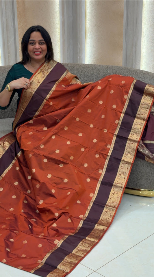 SEMI KANCHIPURAM SAREES - IHA 29232