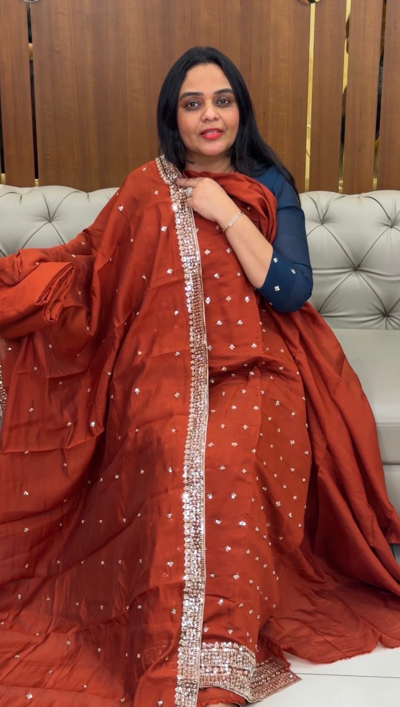 FORWARD MUL CHANDERI UNSTITCHED SALWAR SUITS - IHA 32182