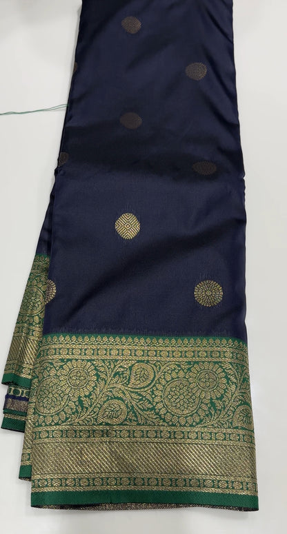 SEMI KANCHIPURAM SAREES - IHA 17198