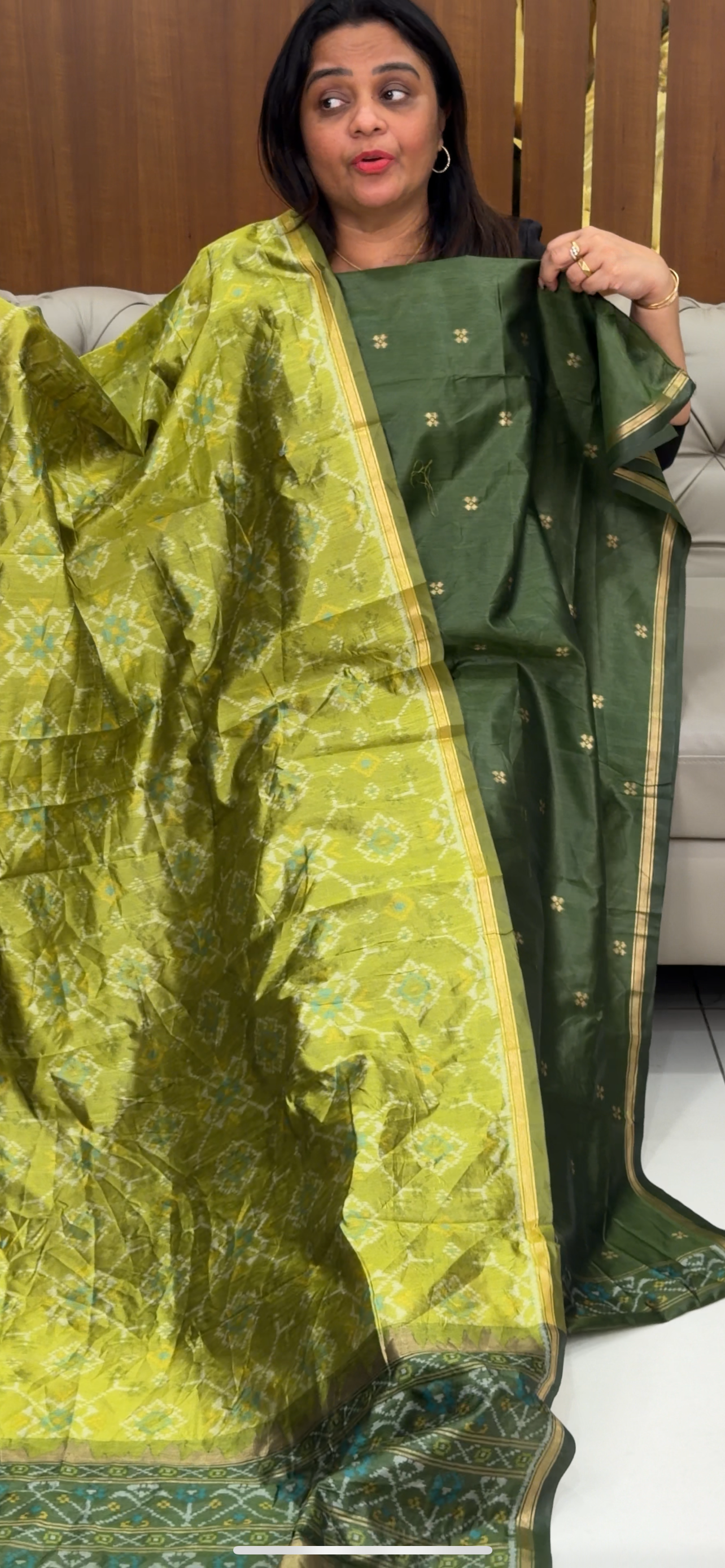 SEMI RAW SILK UNSTITCHED SALWAR SUITS - IHA 29319