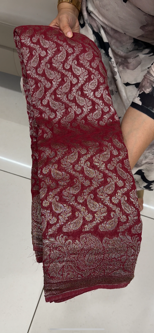 VISCOSE GEORGETTE SAREES - IHA 28661