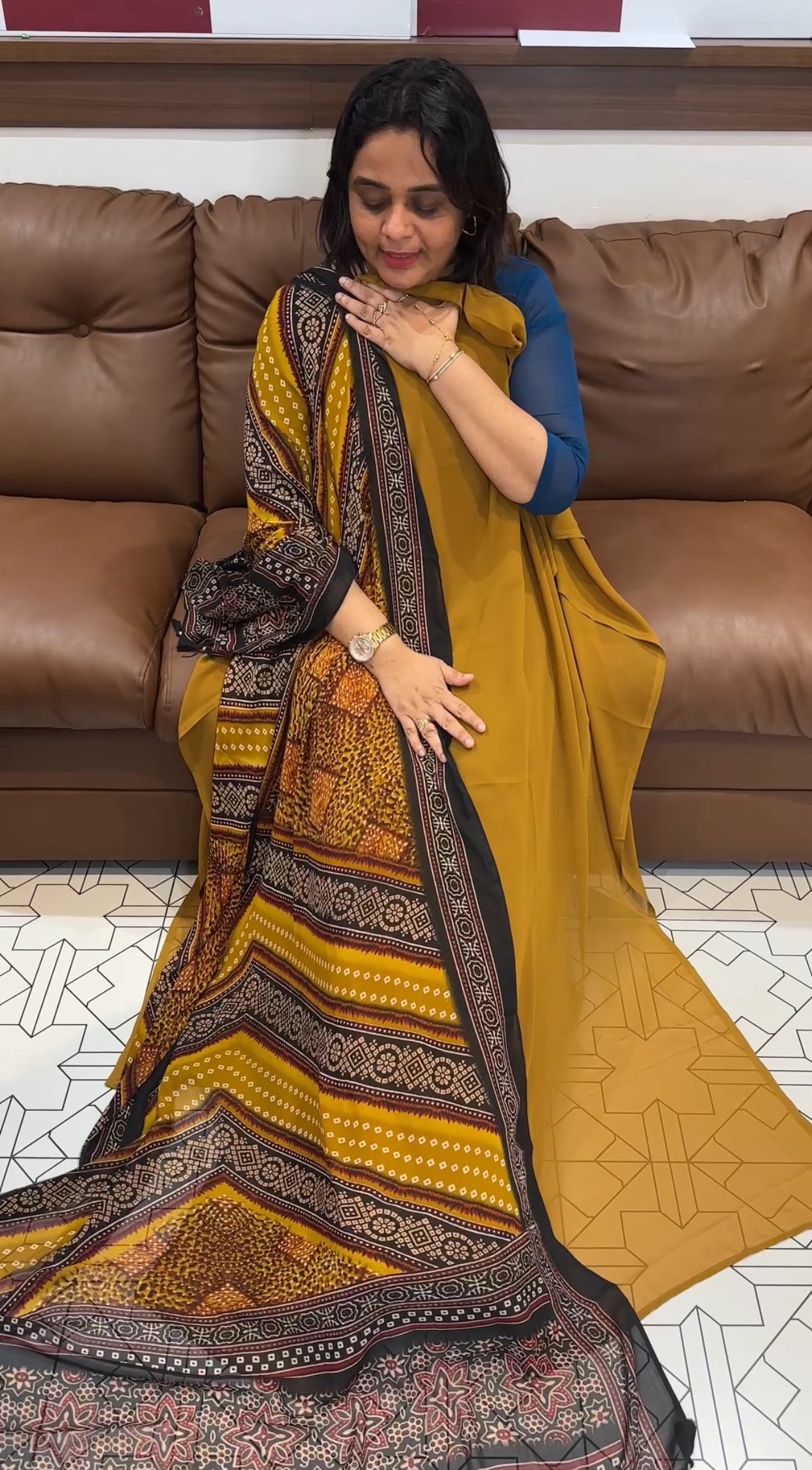 GEORGETTE UNSTITCHED SALWAR SUITS - IHA 26633