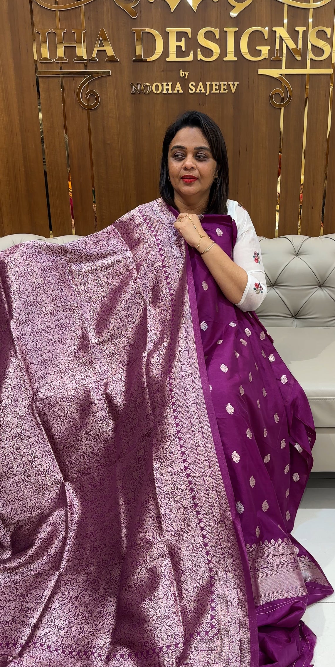 SEMI KATAN UNSTITCHED SALWAR SUITS - IHA 24636