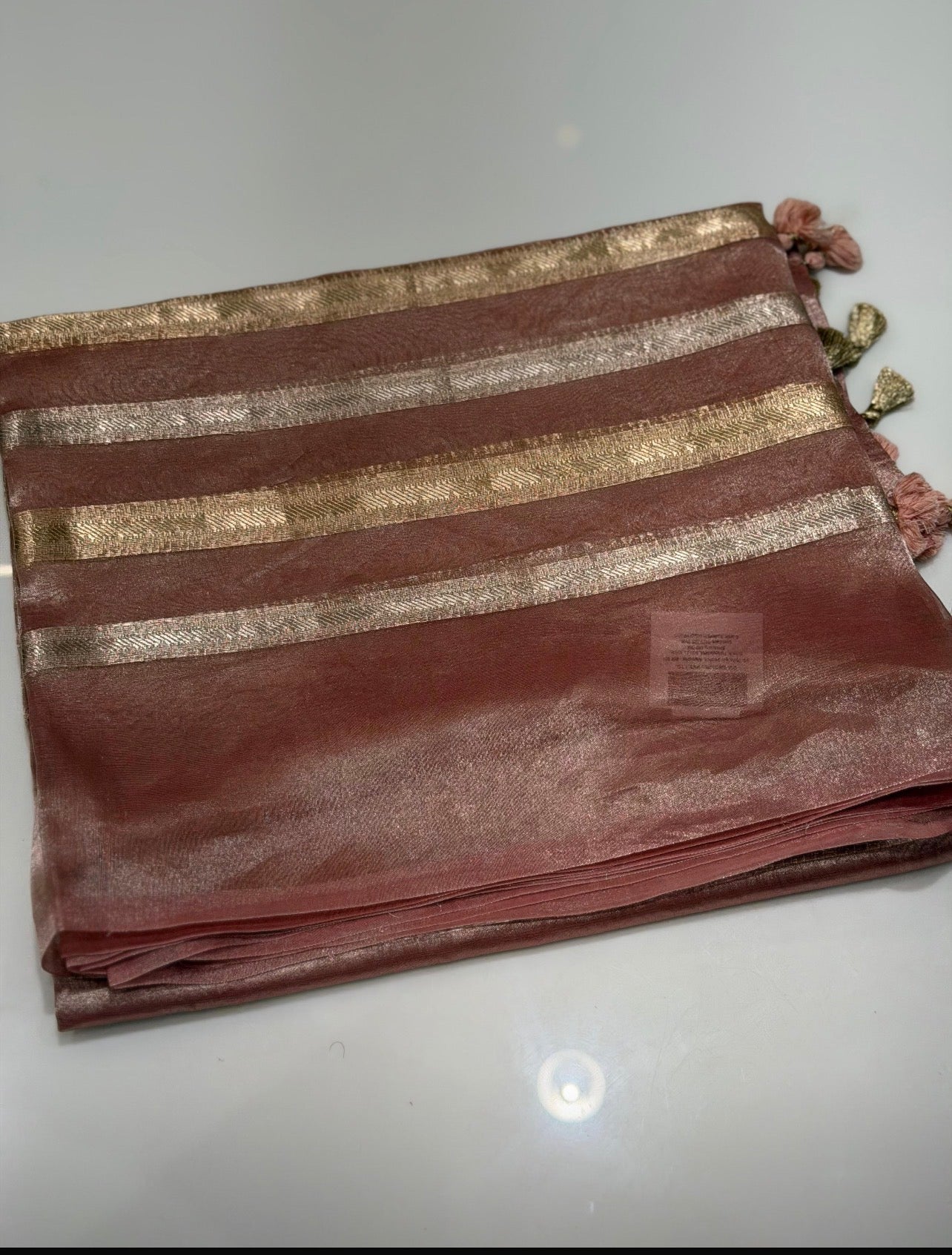 TISSUE BANARASI SAREES - IHA 32063