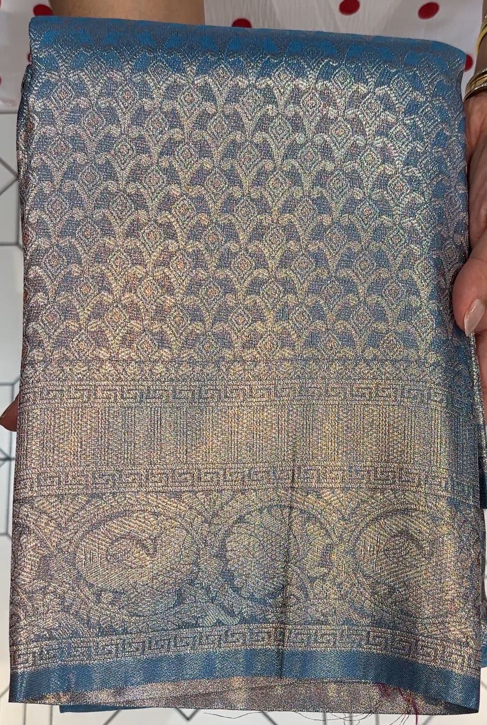 SEMI BANARASI SAREE - IHA 19261