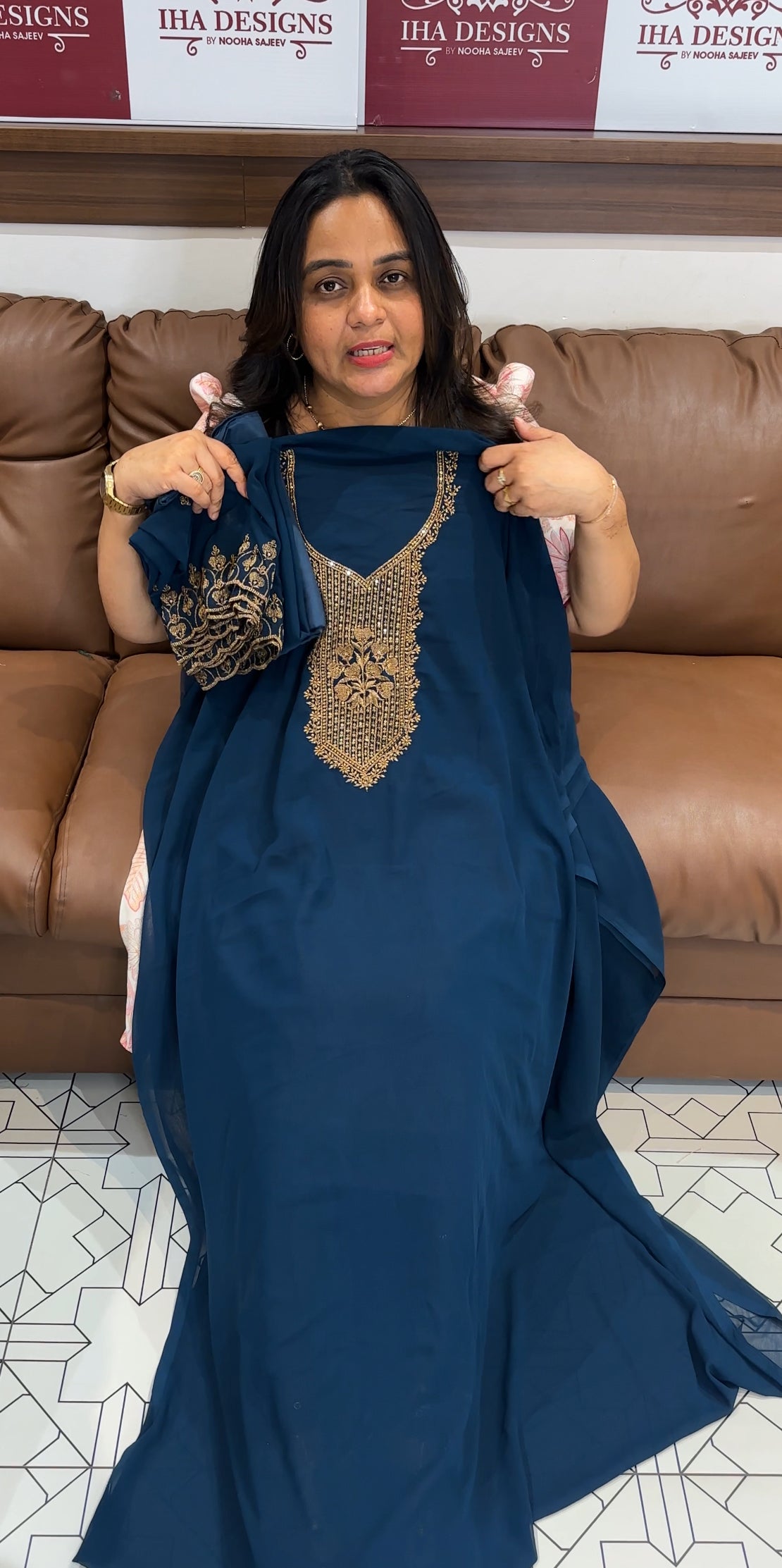 FAUX GEORGETTE UNSTITCHED SALWAR SUITS - IHA 27679