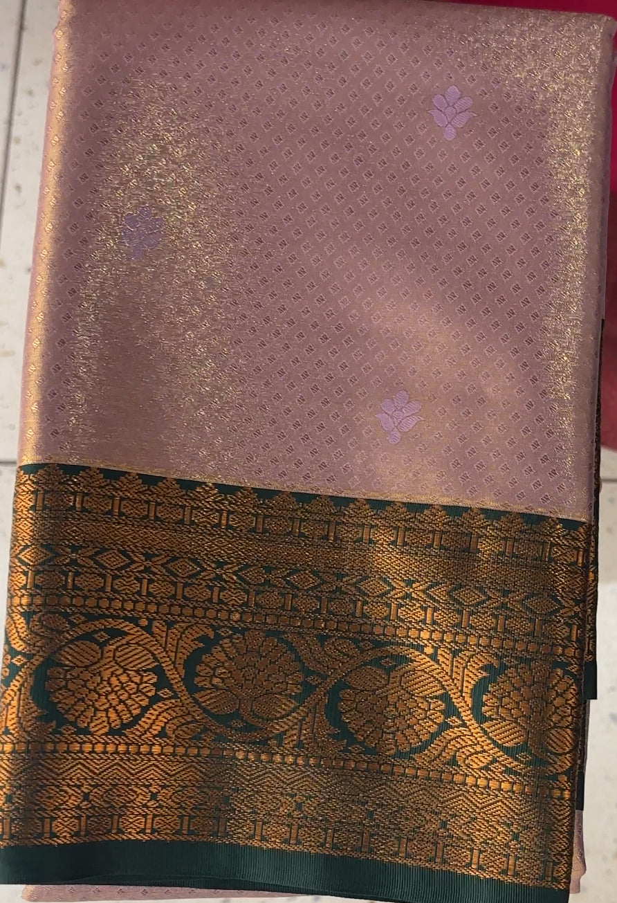 TISSUE KANCHIPURAM SAREES - IHA 18538