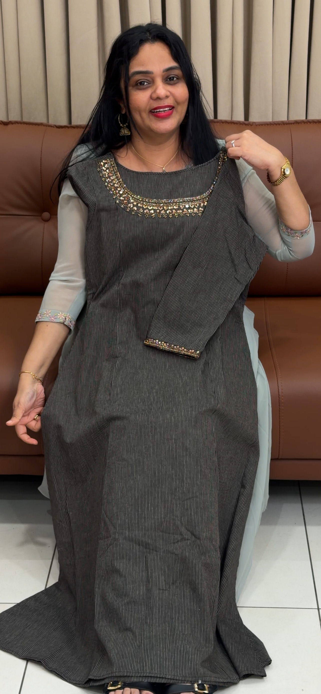 IHA'S IN-HOUSE HANDLOOM COTTON ALINE TOPS - IHA 34525