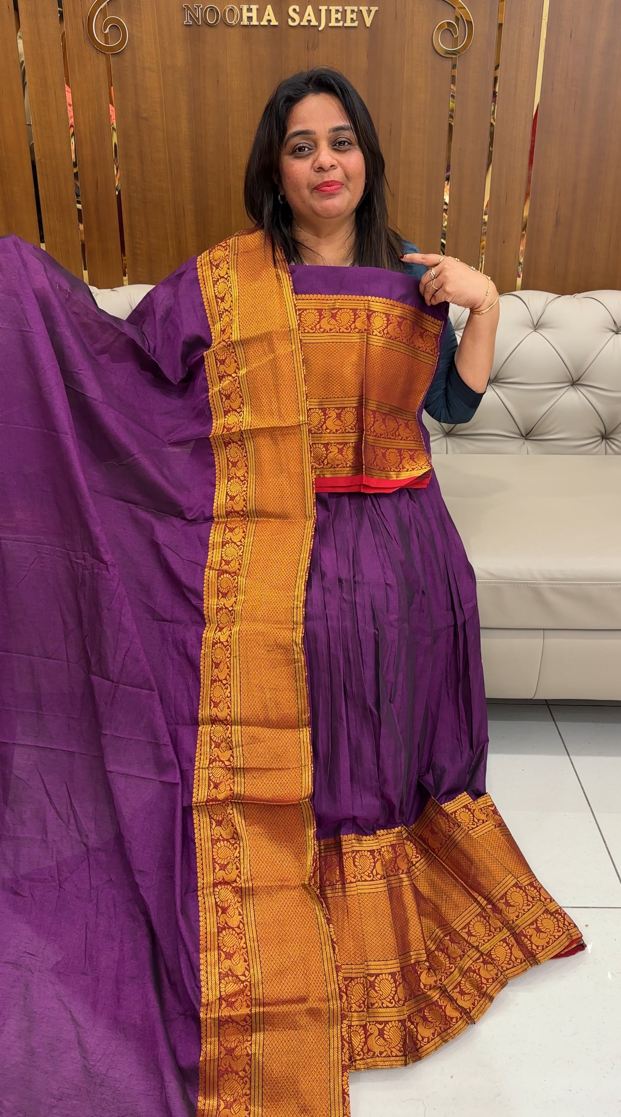 SEMI STITCHED DHAVANI SETS - IHA 25931