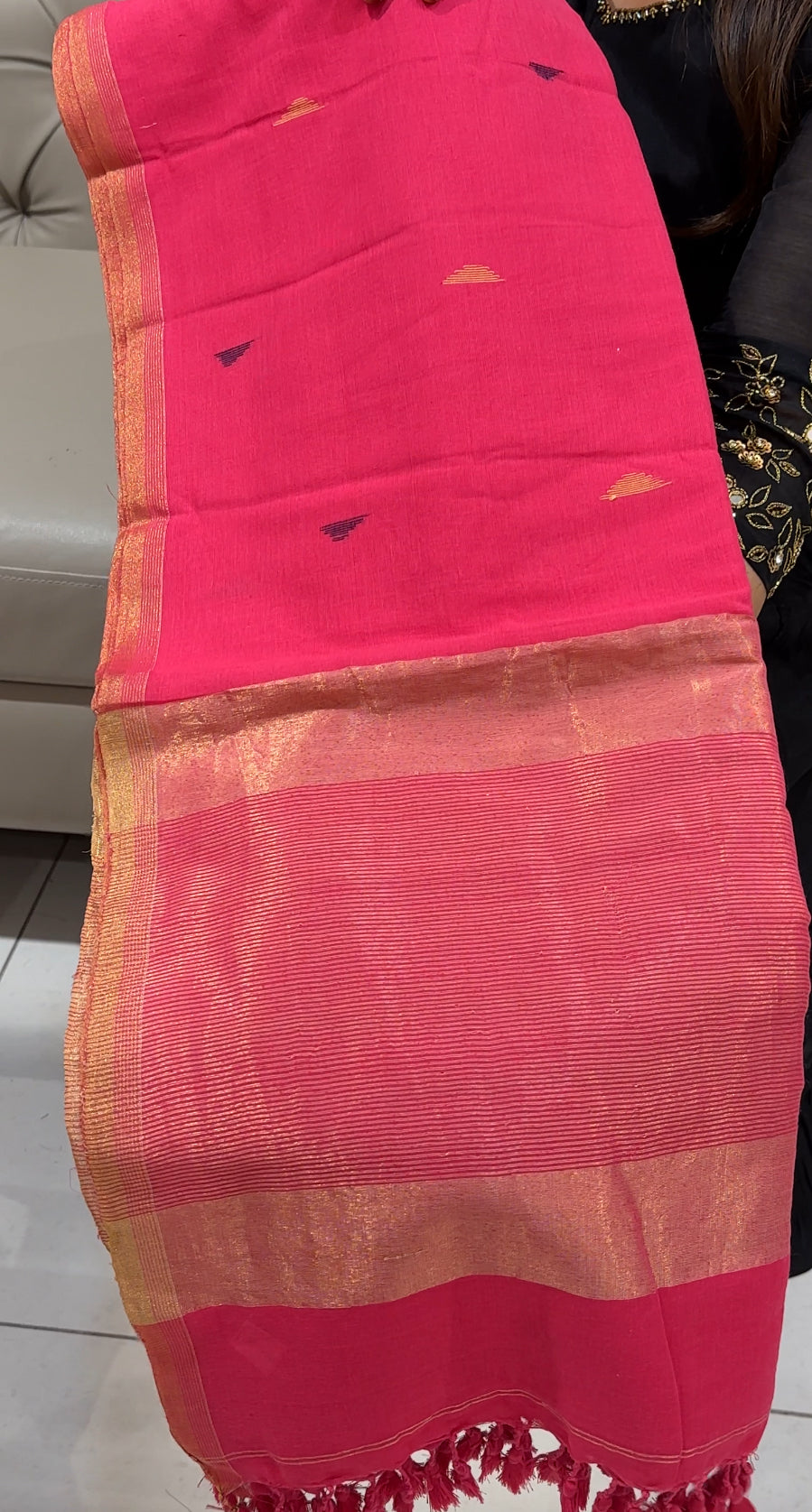 KHADDI COTTON SAREES - IHA 24542
