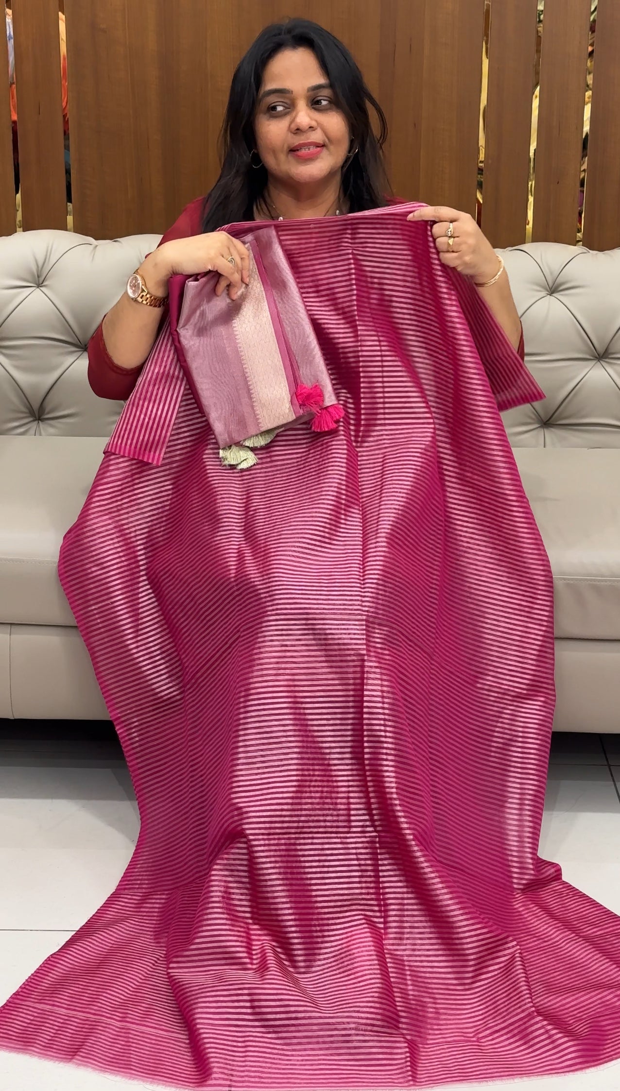 TISSUE BANARASI UNSTITCHED SALWAR SUITS - IHA 28680