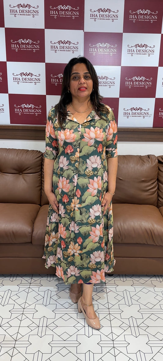 IHA'S IN-HOUSE PLATINUM CHIFFON ALINE TOPS - IHA 25435