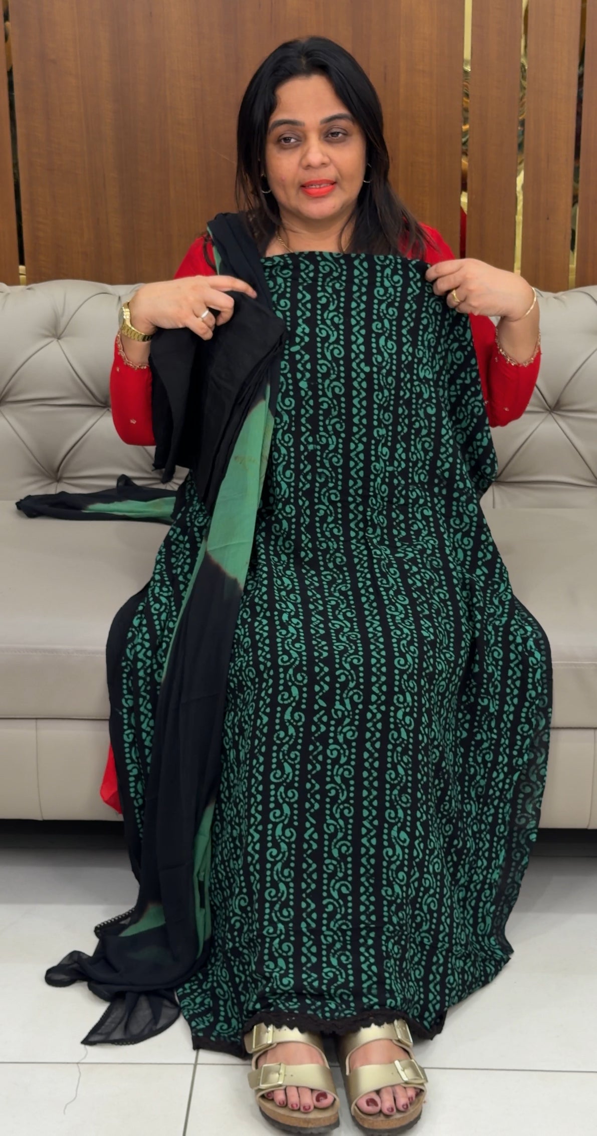 BATIK PRINTED UNSTITCHED SALWAR SUITS - IHA 29783