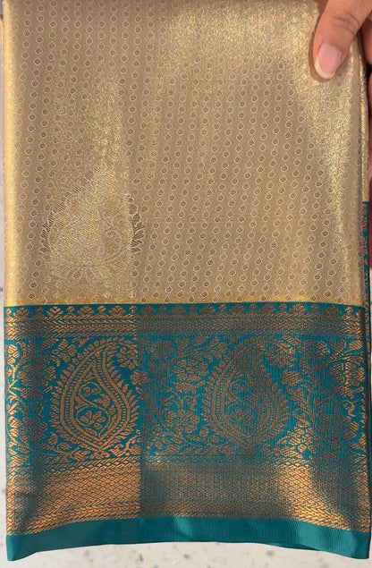 TISSUE KANCHIPURAM SAREES - IHA 18538