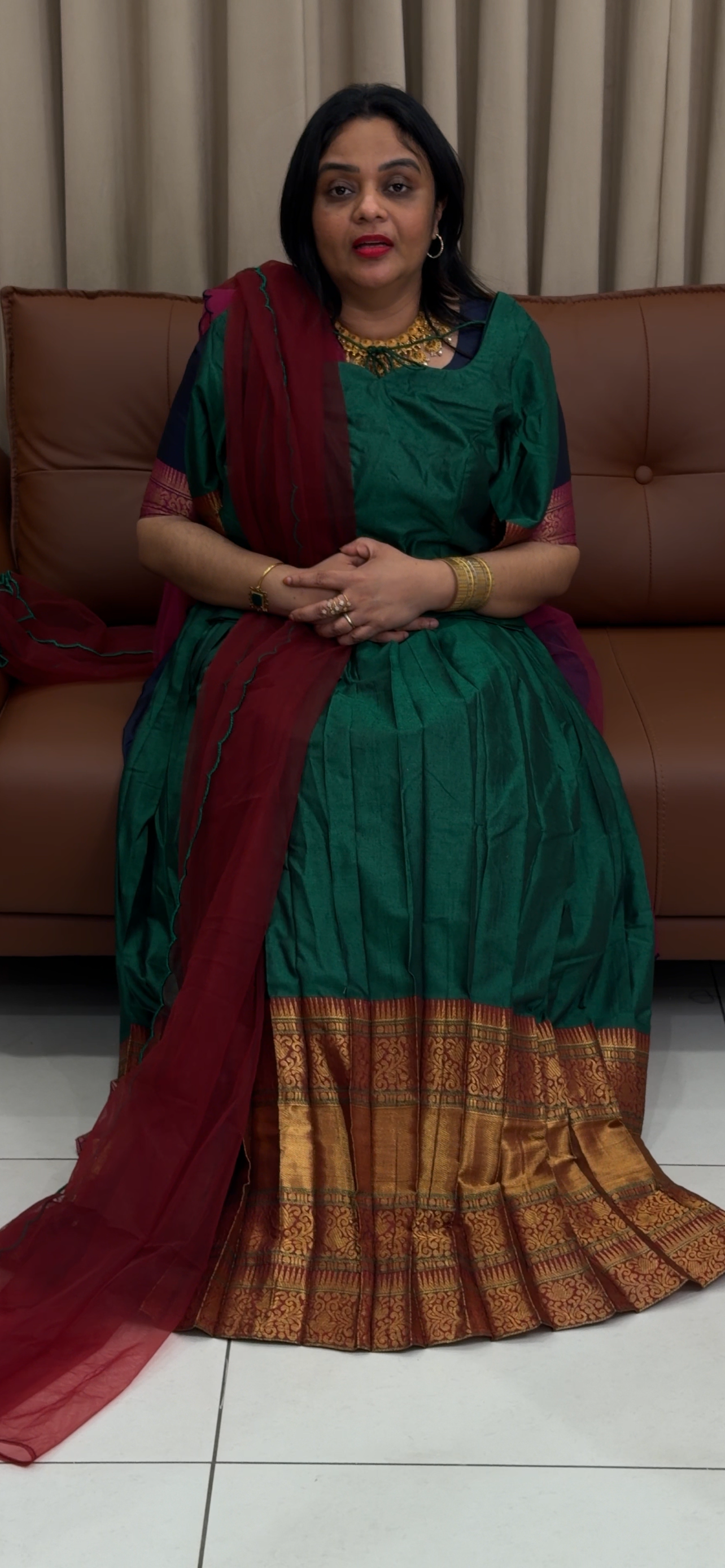 IHA'S IN-HOUSE NET  DUPATTA ONLY  - IHA 34025