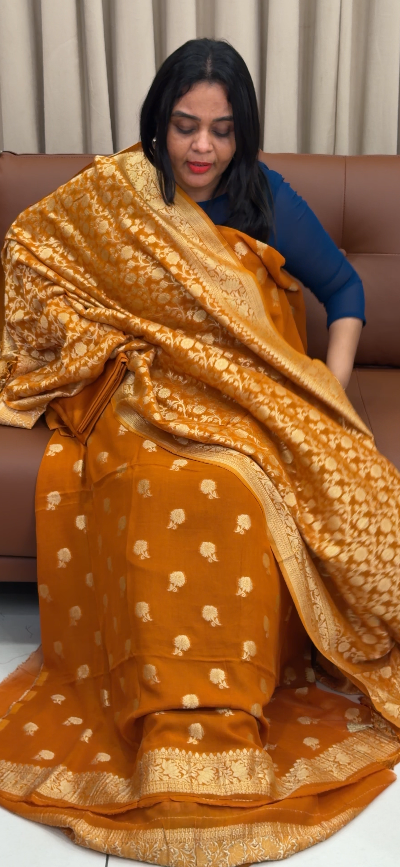 VISCOSE GEORGETTE UNSTITCHED SALWAR SUITS - IHA 33406