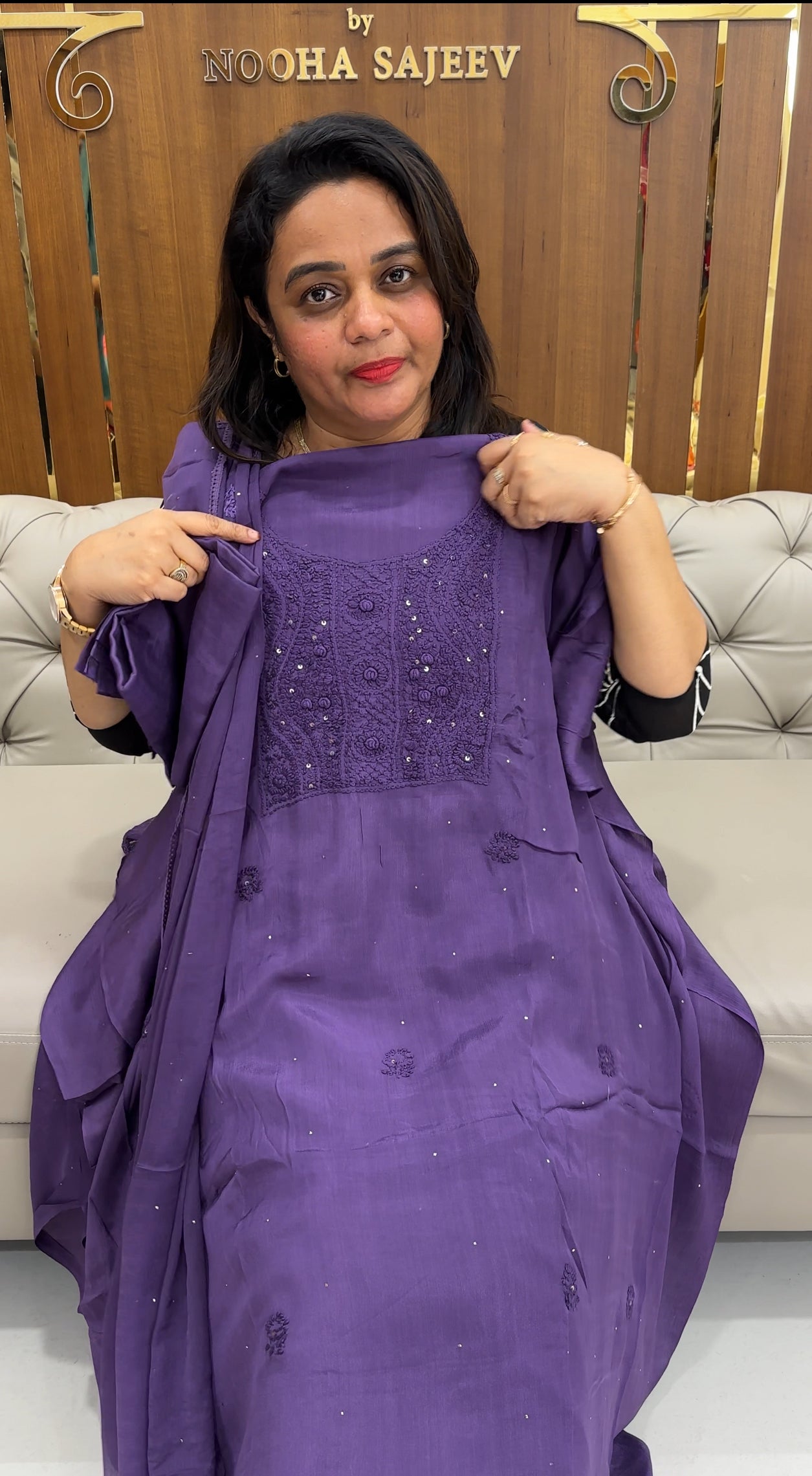 PLATINUM CHIFFON UNSTITCHED SALWAR SUITS - IHA 25925
