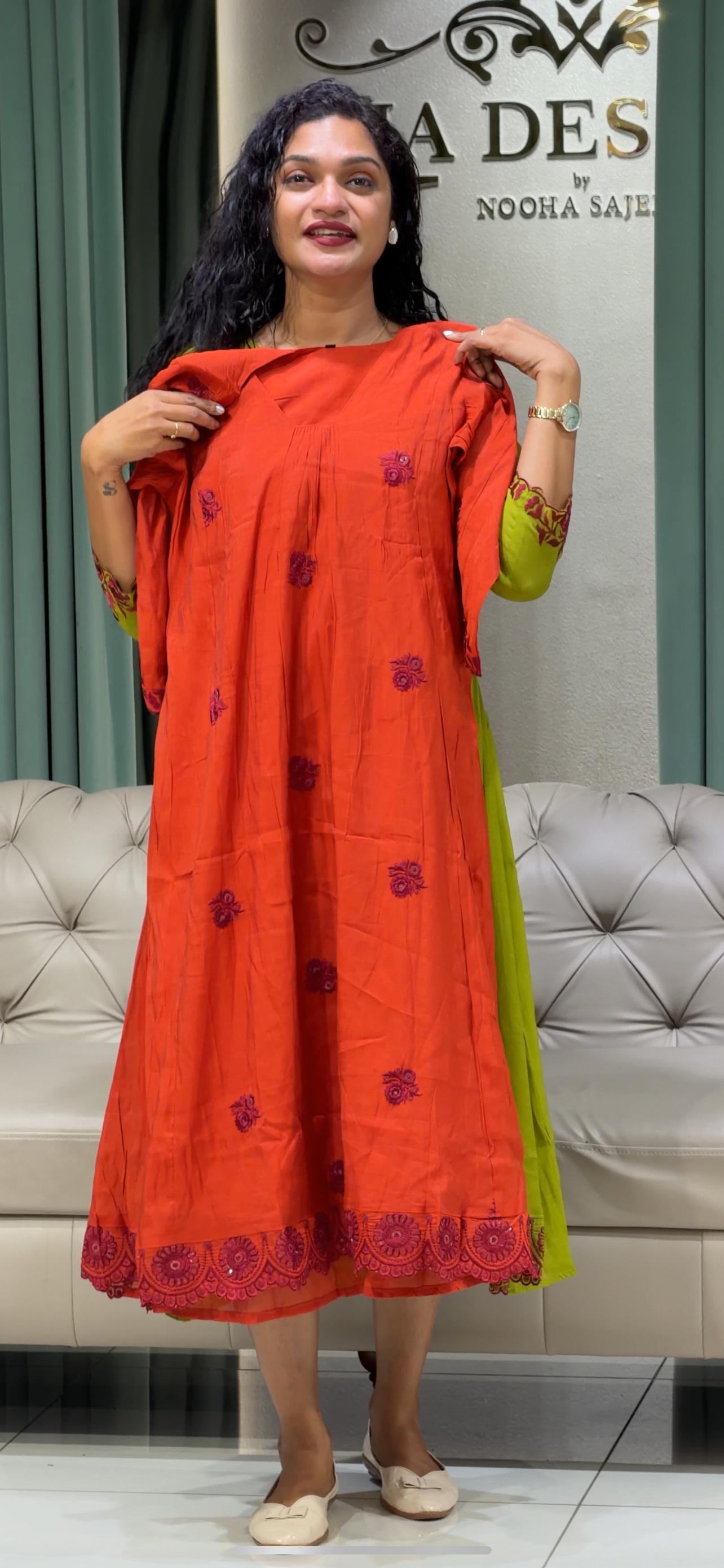 CHANDERI LONG TOPS - IHA 29804