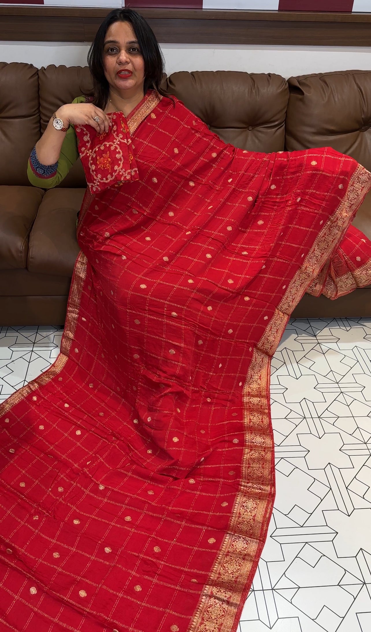 CRAPE SILK SAREES - IHA 18382