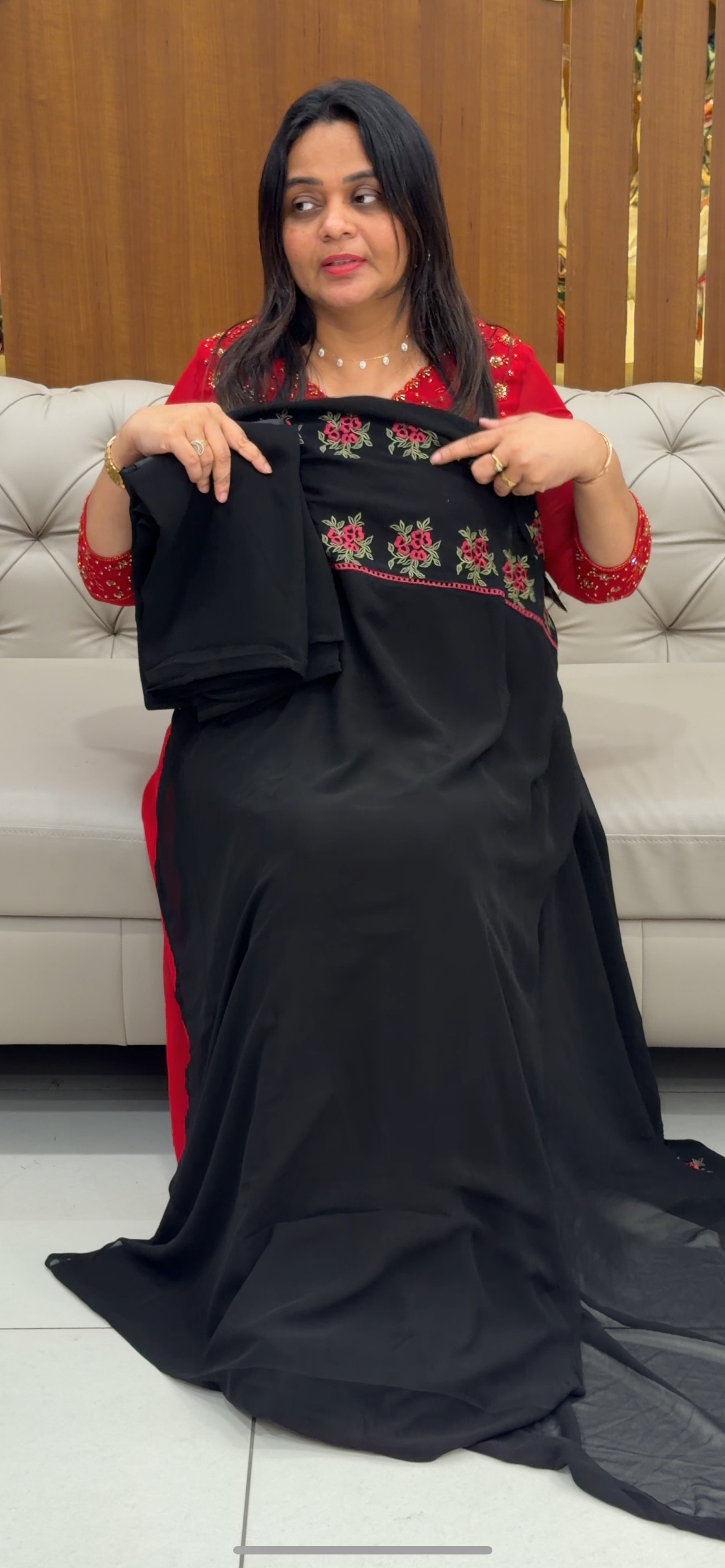 FAUX GEORGETTE UNSTITCHED SALWAR SUITS - IHA 28762