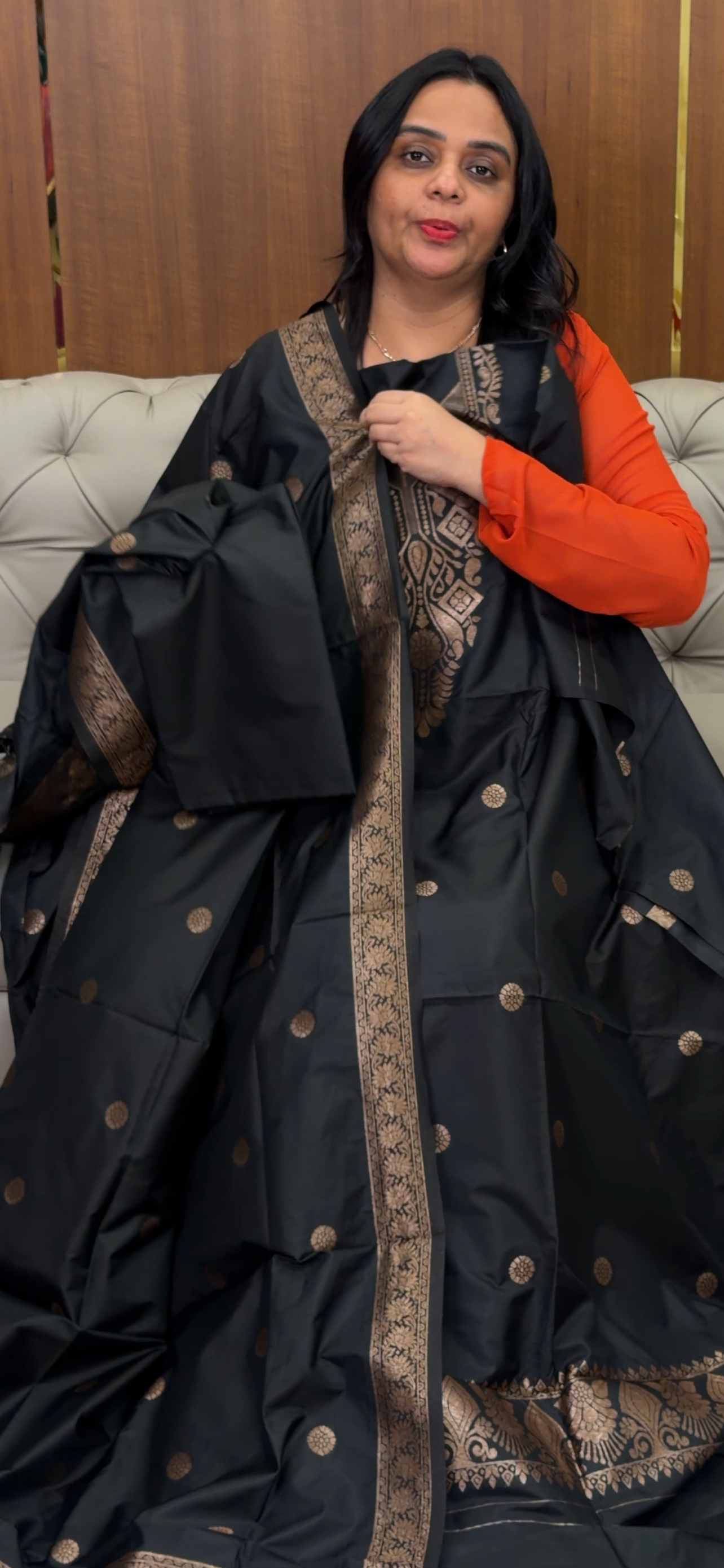 SEMI BANARASI UNSTITCHED SALWAR SUITS - IHA 32570