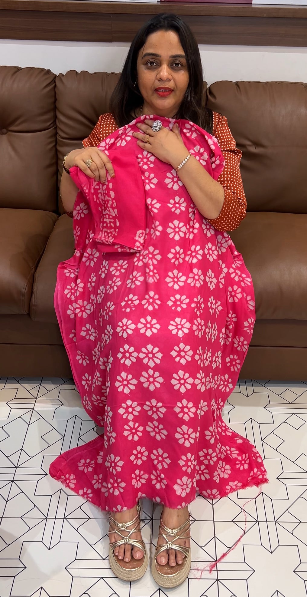 VISCOSE GEORGETTE UNSTITCHED SALWAR SUITS - IHA 22784