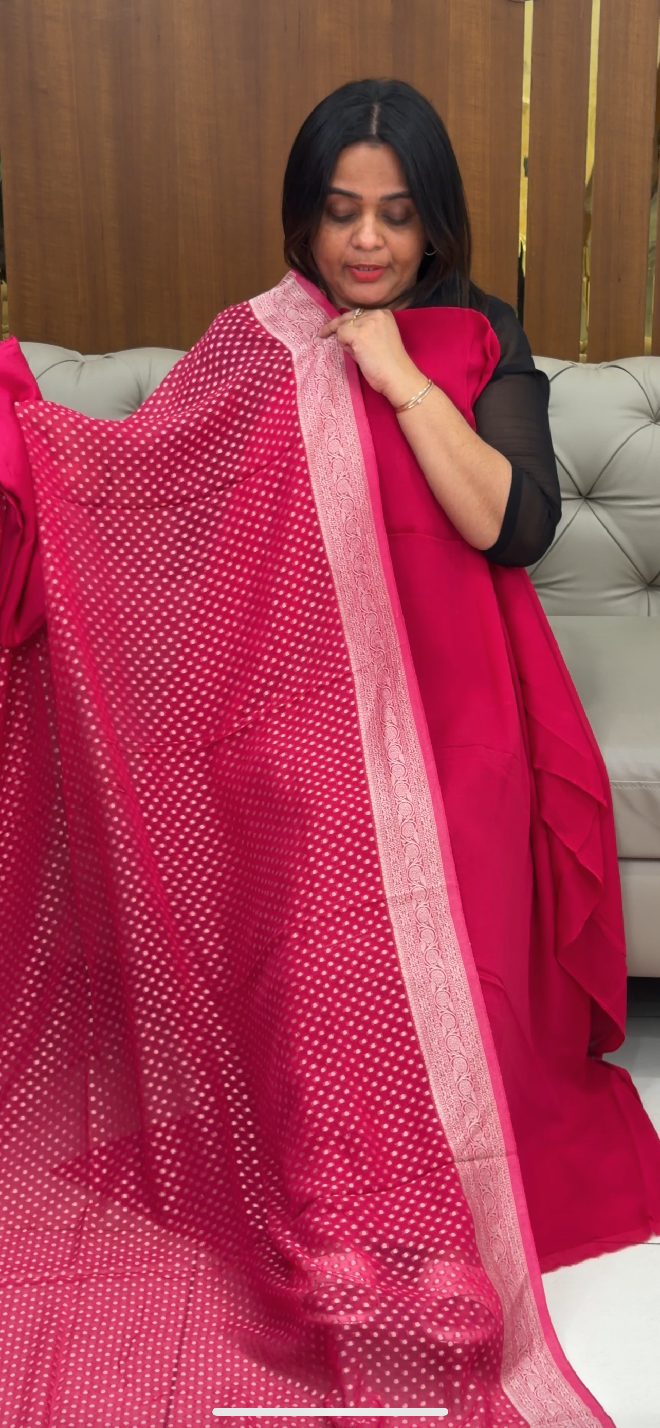 VISCOSE GEORGETTE UNSTITCHED SALWAR SUITS - IHA 29121