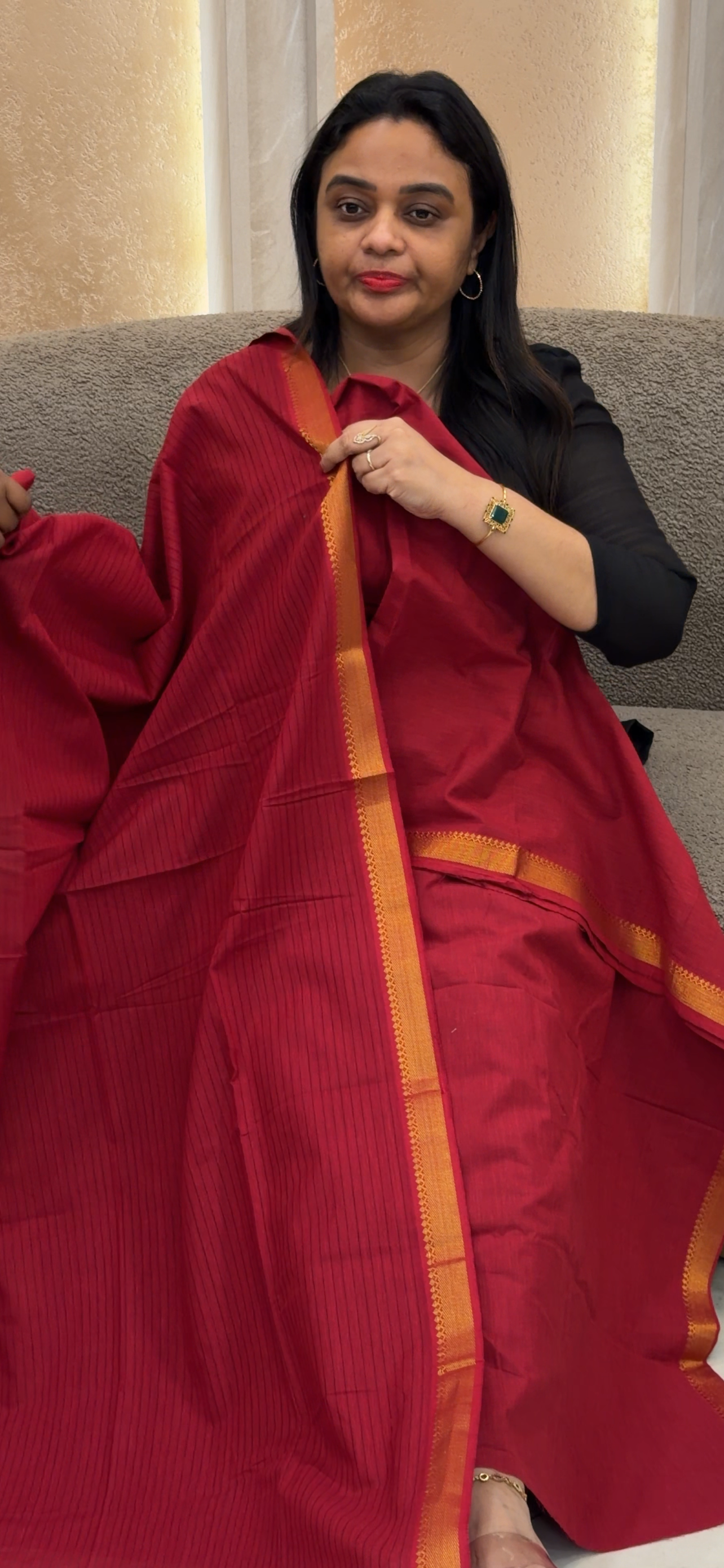 HANDLOOM UNSTITCHED SALWAR SUITS - IHA 33371