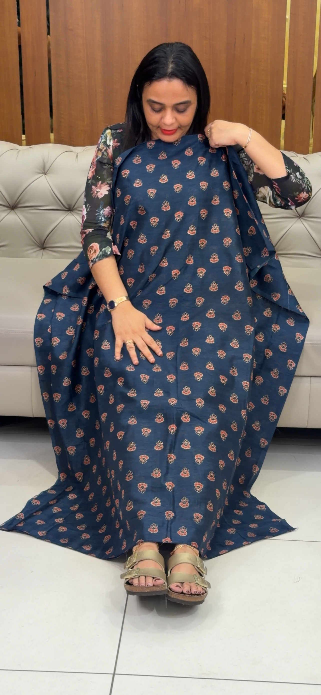 SEMI DUPION UNSTITCHED SALWAR SUITS - IHA 32410