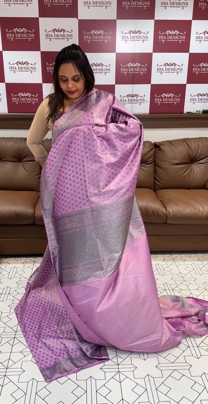 TISSUE BANARASI  SAREE - IHA 14766