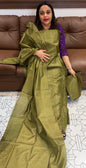 SEMI TUSSUR UNSTITCHED SALWAR SUITS- IHA 19148