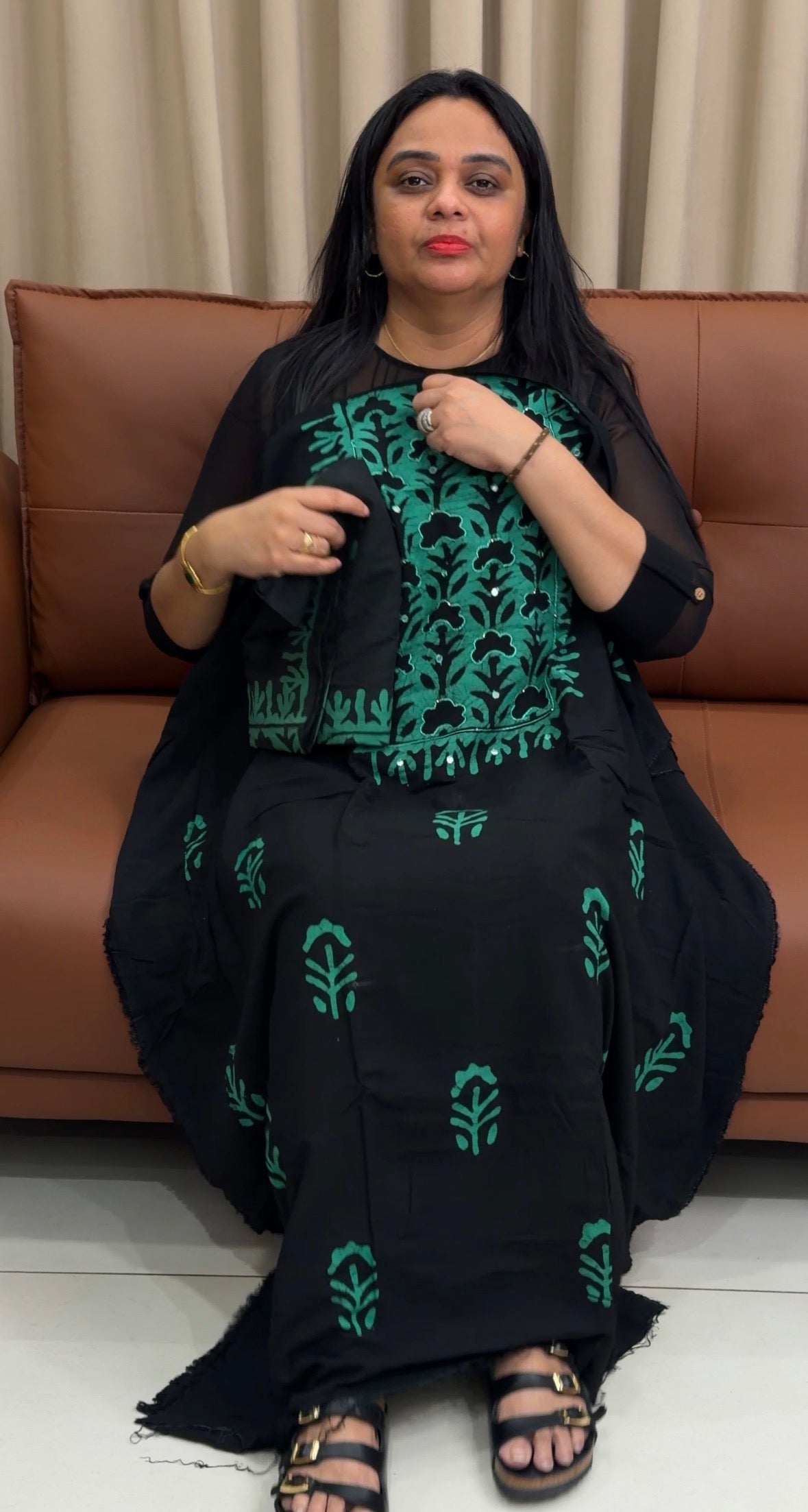 BATIK PRINTED UNSTITCHED SALWAR SUITS - IHA 35212