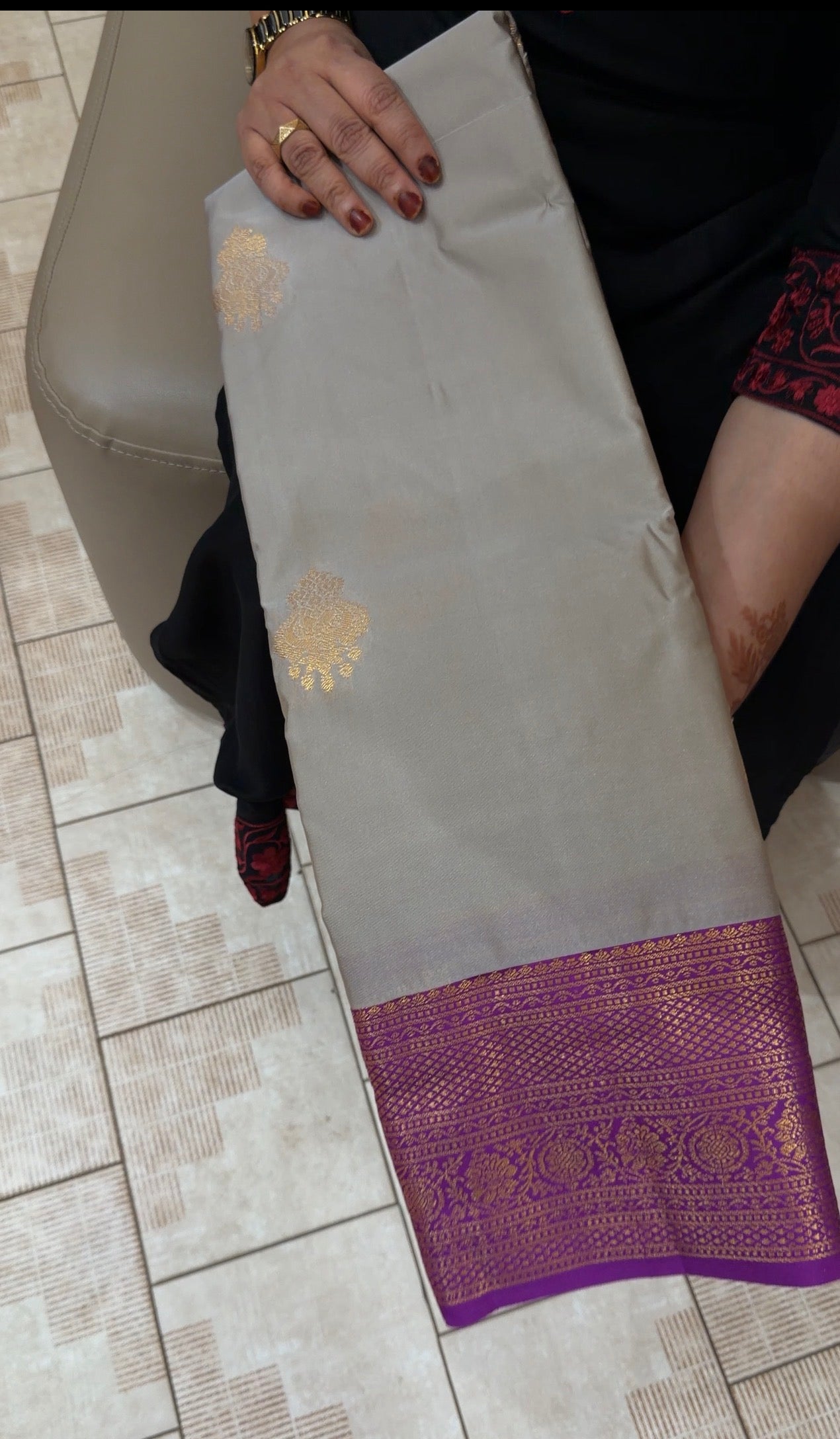 SEMI KANCHIPURAM SILK SAREES - IHA 31387