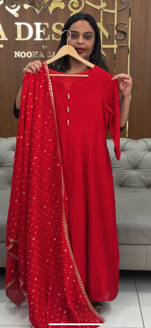 IHA'S IN-HOUSE ANARKALI TOP AND DUPATTA - IHA 30347