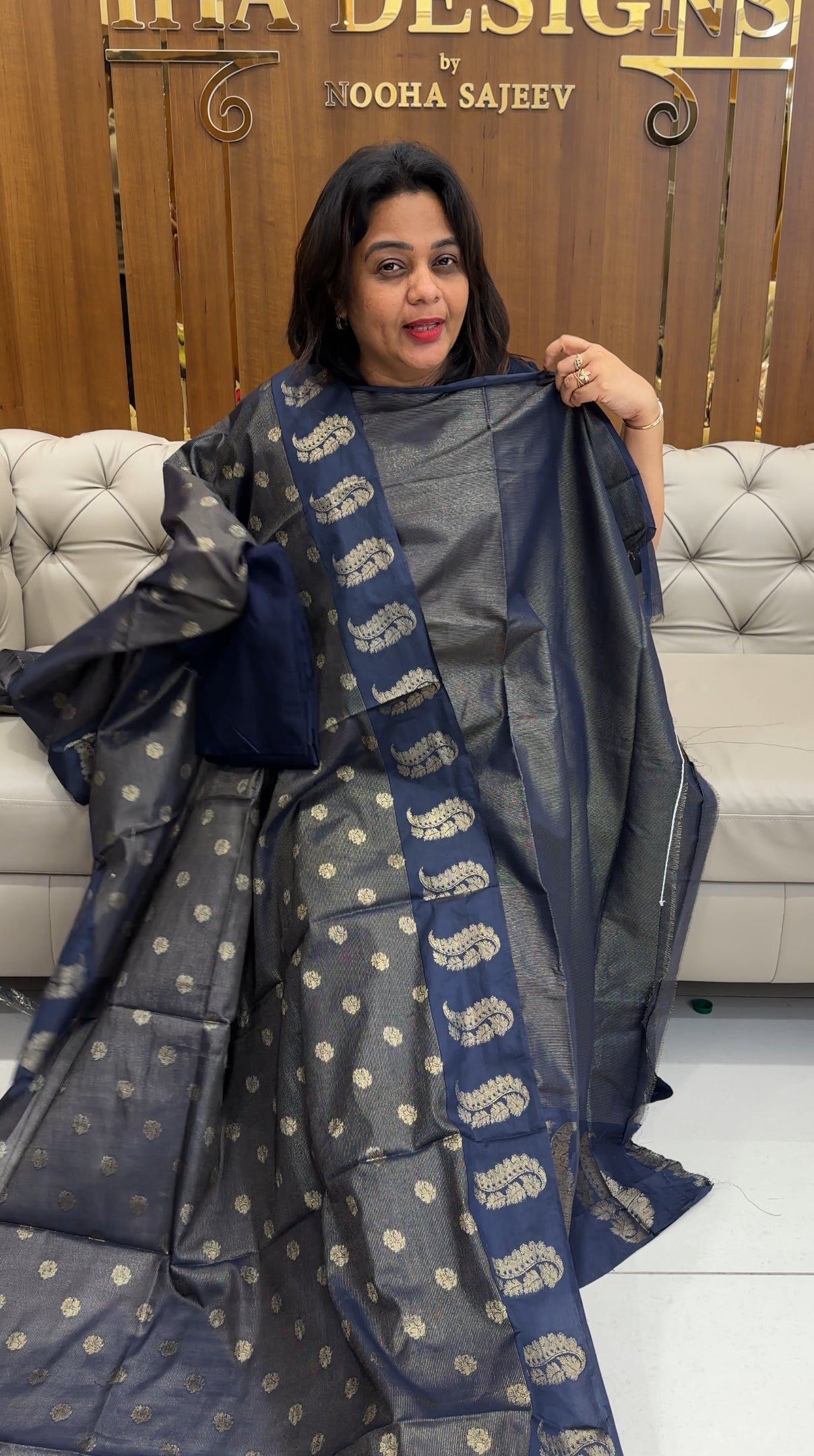 SEMI BANARASI UNSTITCHED SALWAR SUITS - IHA 25197