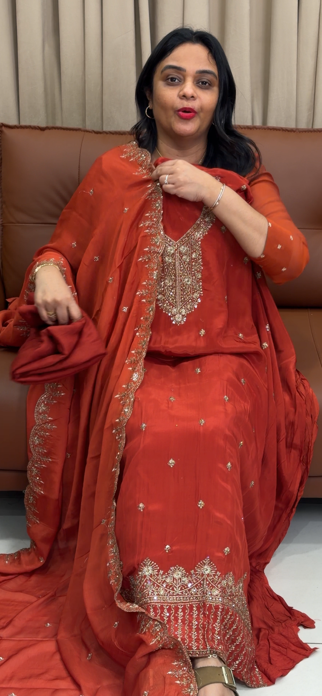 VISCOSE CRAPE UNSTITCHED SALWAR SUITS - IHA 33774