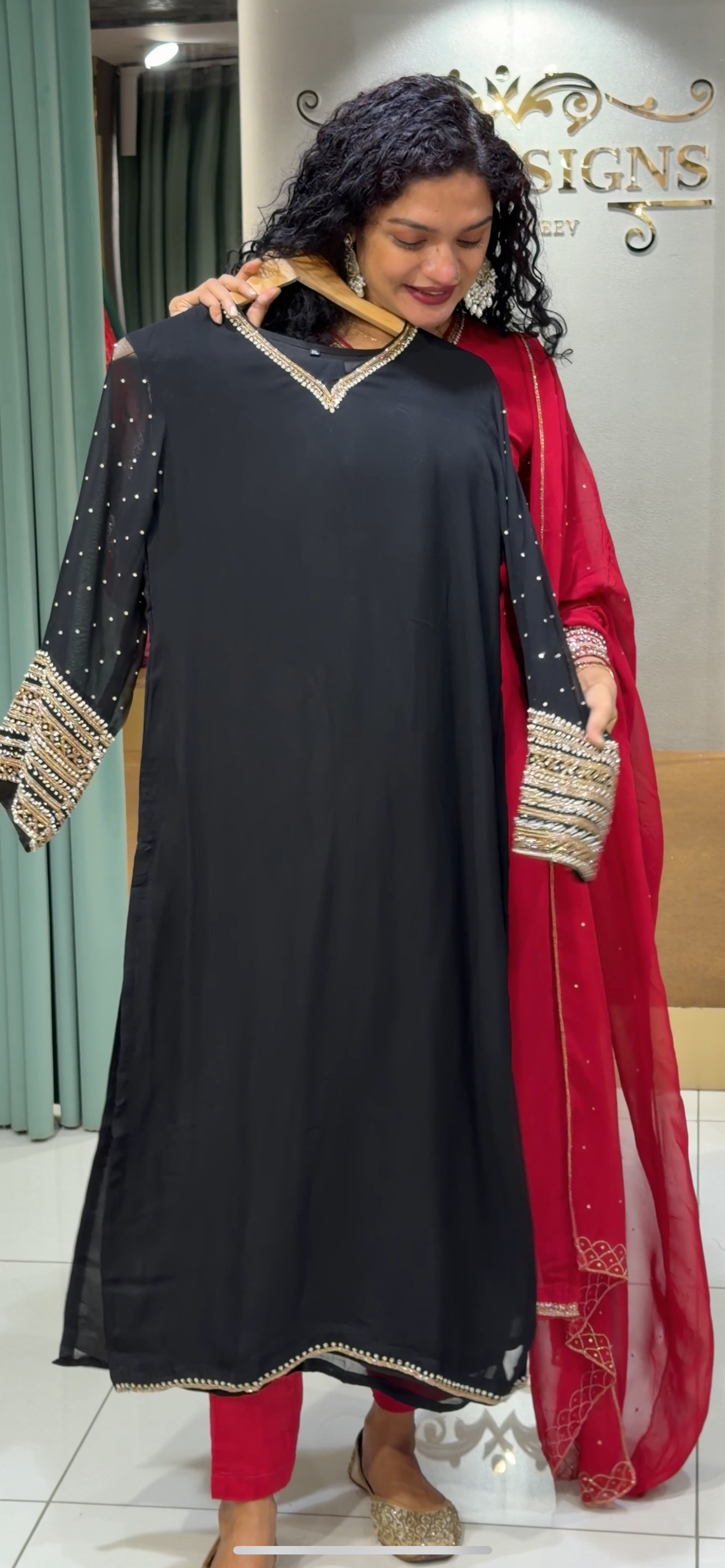 PARTY WEAR TOP, BOTTOM AND DUPATTA - IHA 29608