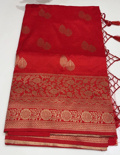 SEMI BANARASI  SAREES - IHA 18565