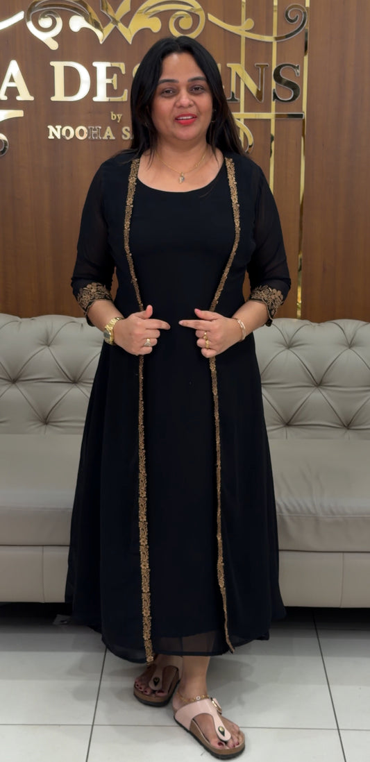 GEORGETTE ALINE TOP AND JACKET - IHA 30560