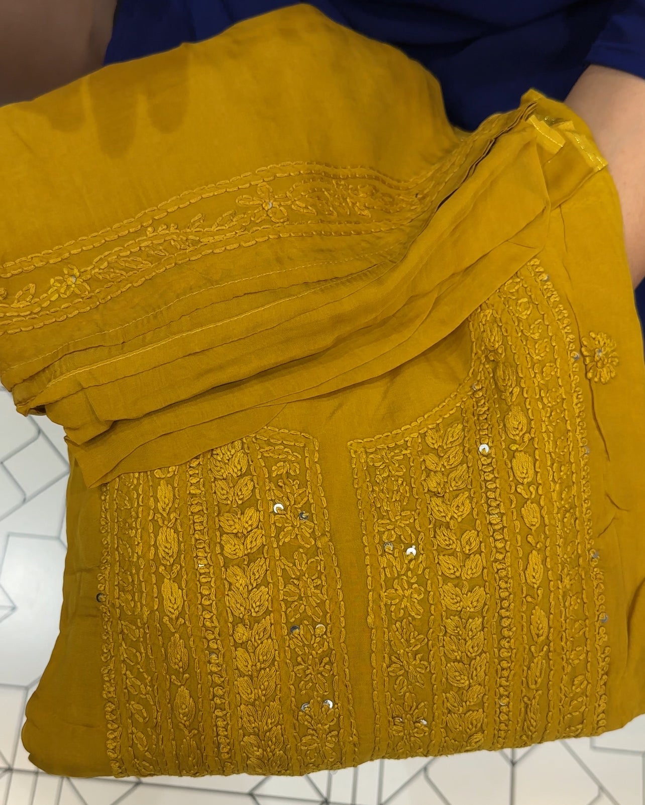 VISCOSE ORGANZA UNSTITCHED SALWAR SUITS - IHA 28121