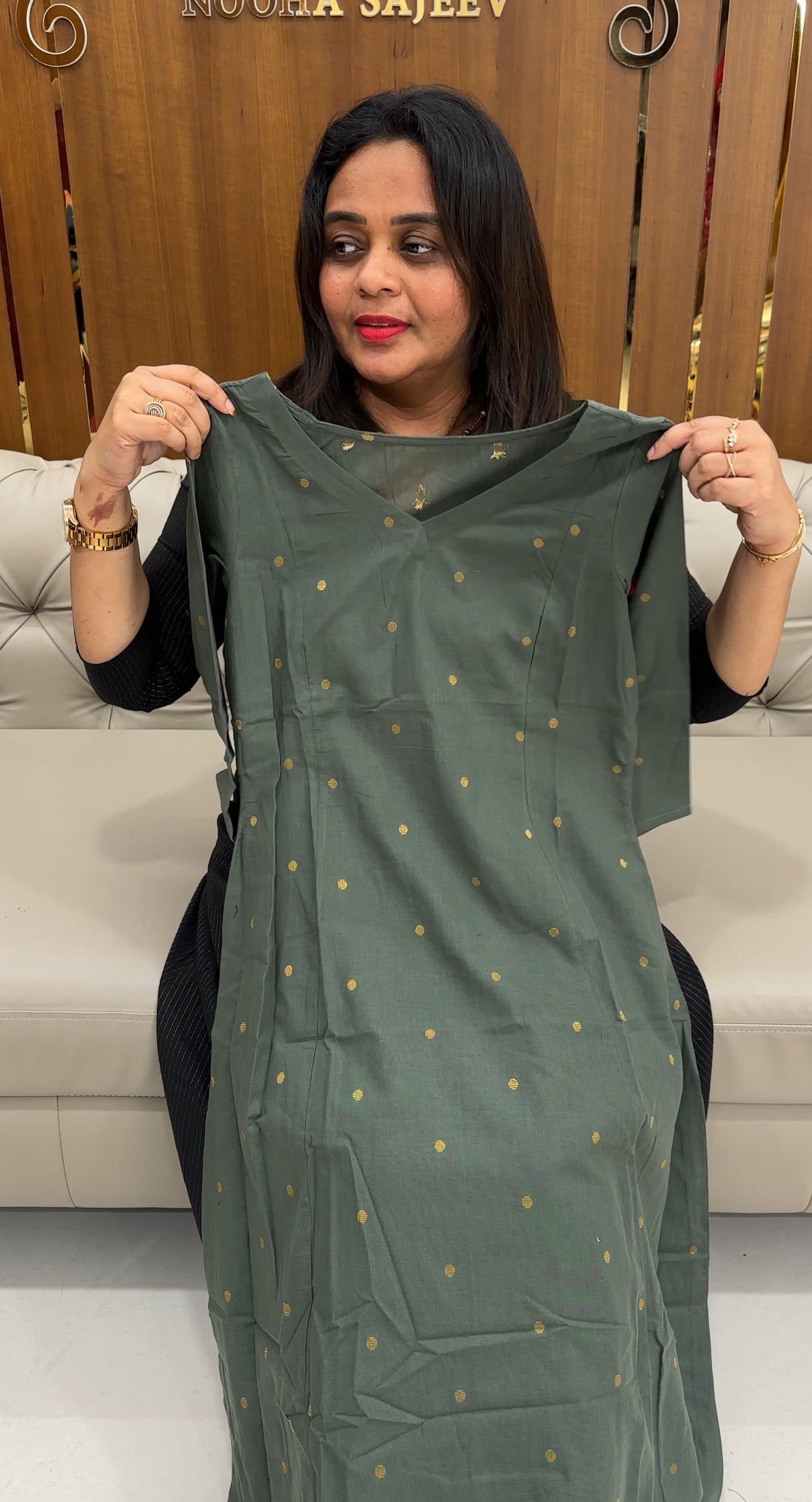 HANDLOOM COTTON ALINE TOPS  - IHA 26350