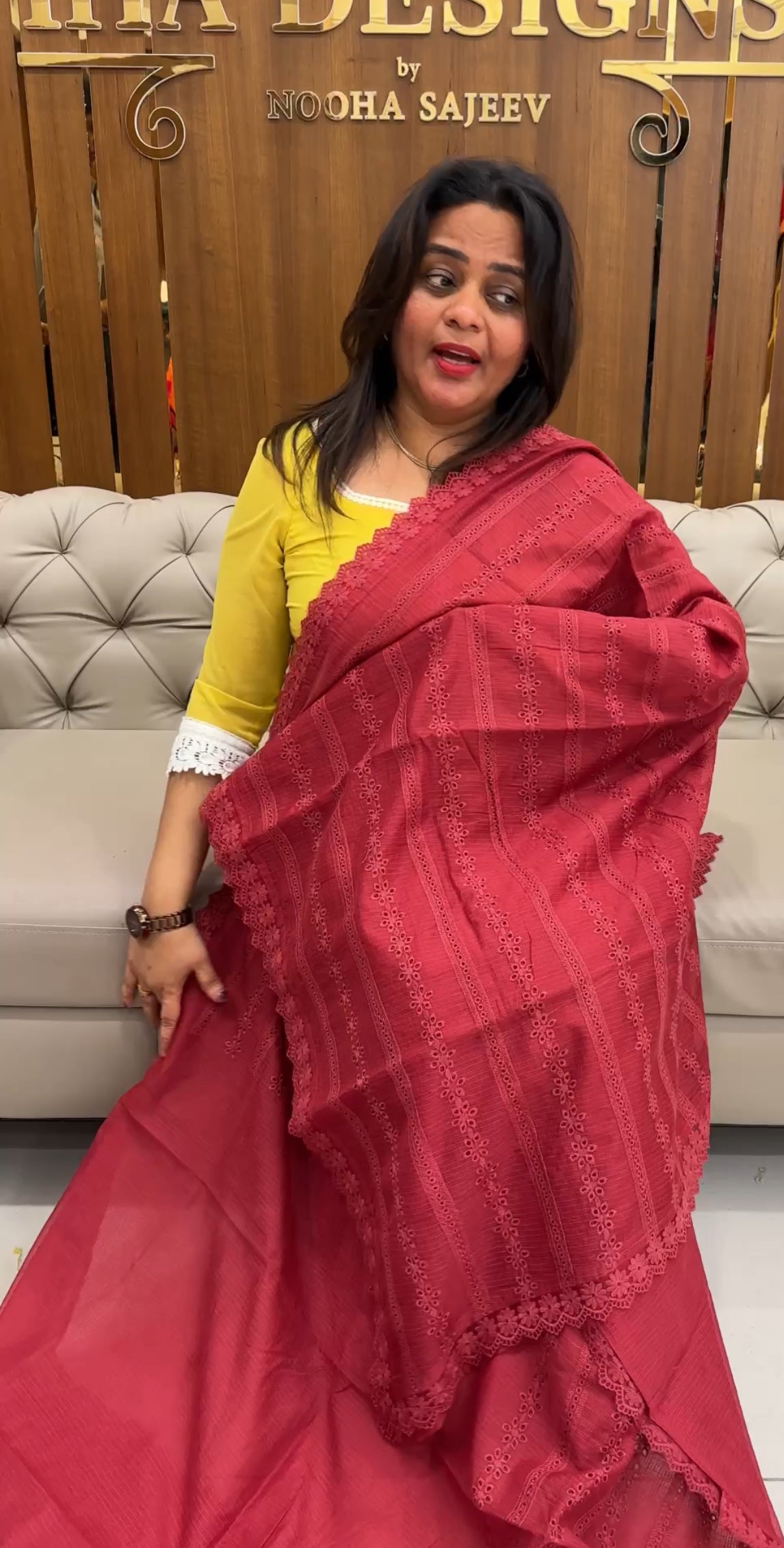 NET KOTA SAREES - IHA 25889