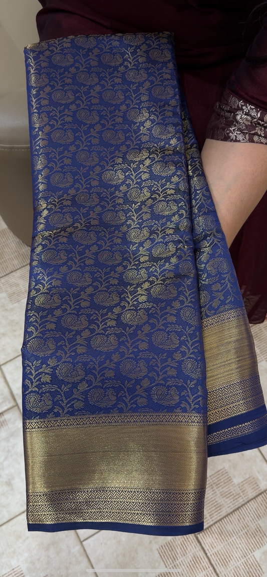 SEMI BROCADE SAREES - IHA 29080