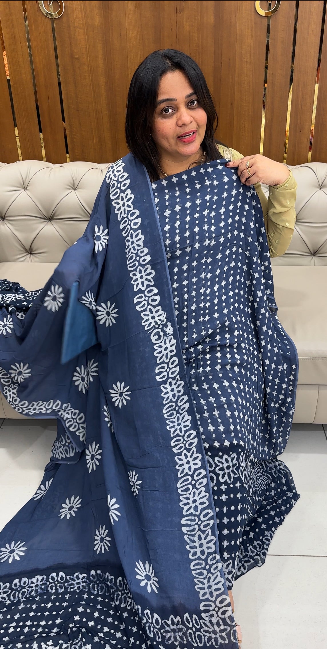 BATIK PRINTED UNSTITCHED SALWAR SUITA - IHA 27038
